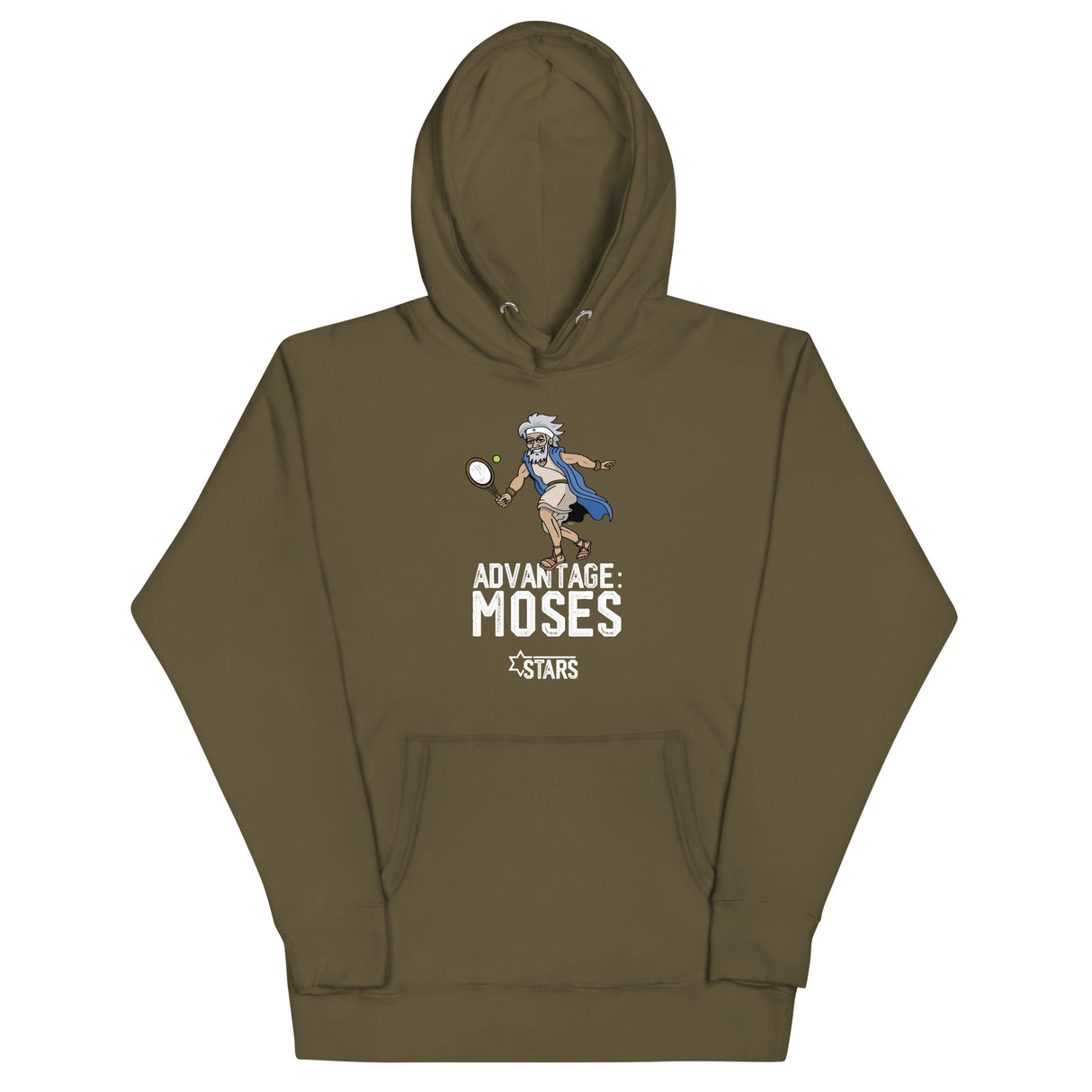 Moses Mascot Tennis Unisex Hoodie