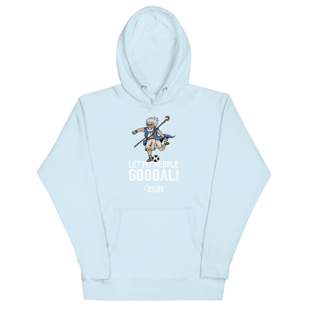 Moses Mascot Soccer Unisex Hoodie