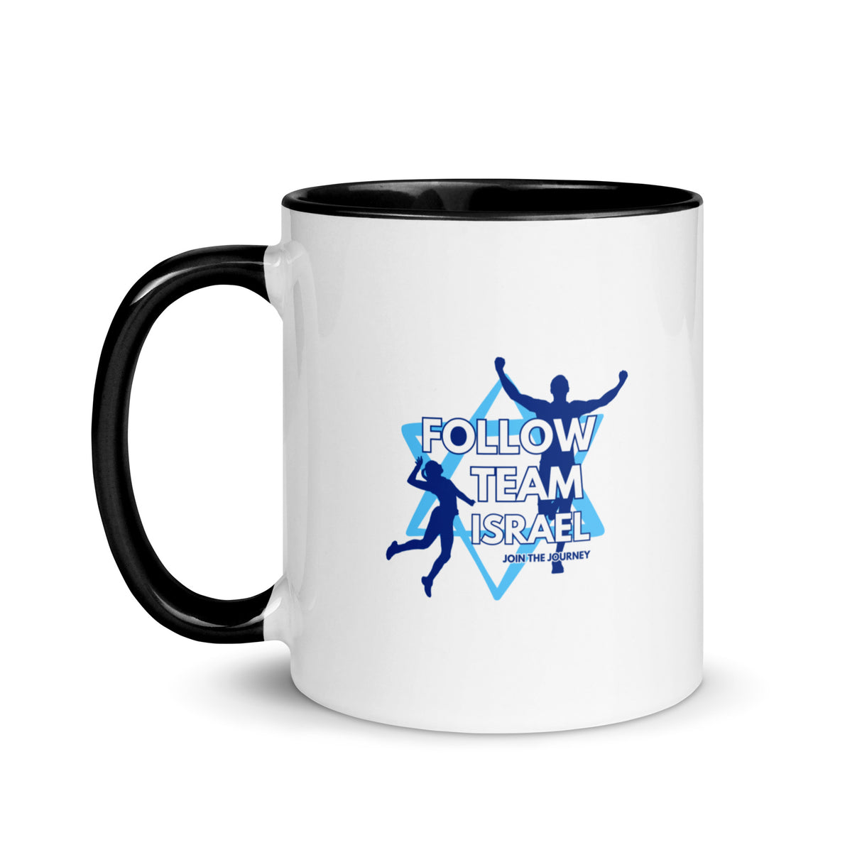 Follow Team Israel Flag Mug with Color Inside