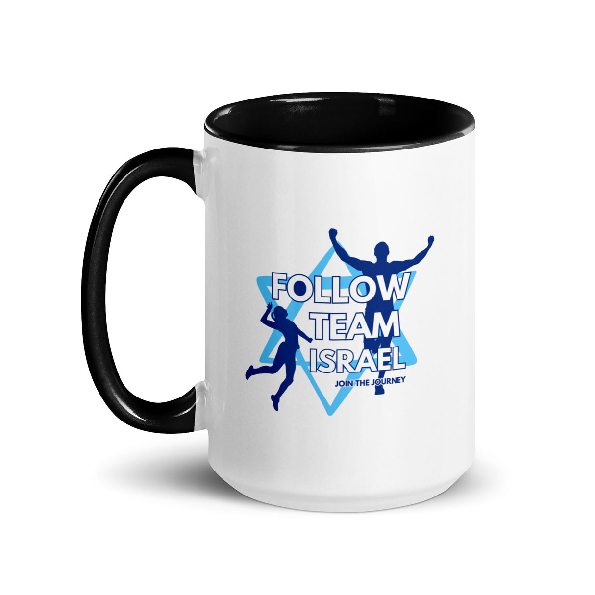 Follow Team Israel Flag Mug with Color Inside