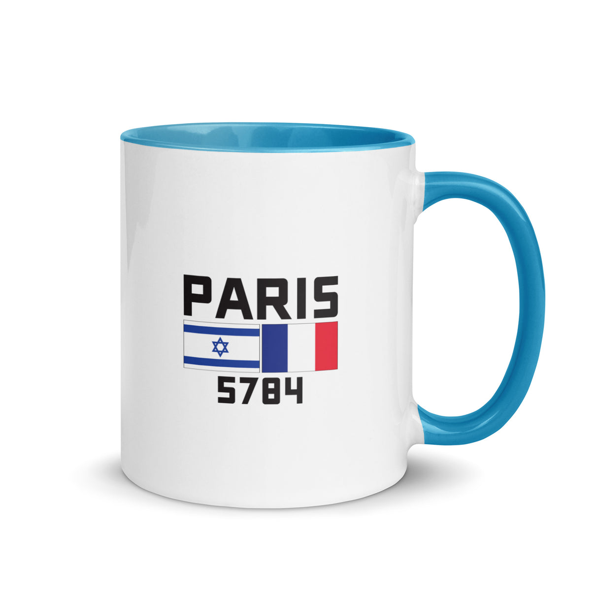 Follow Team Israel Flag Mug with Color Inside