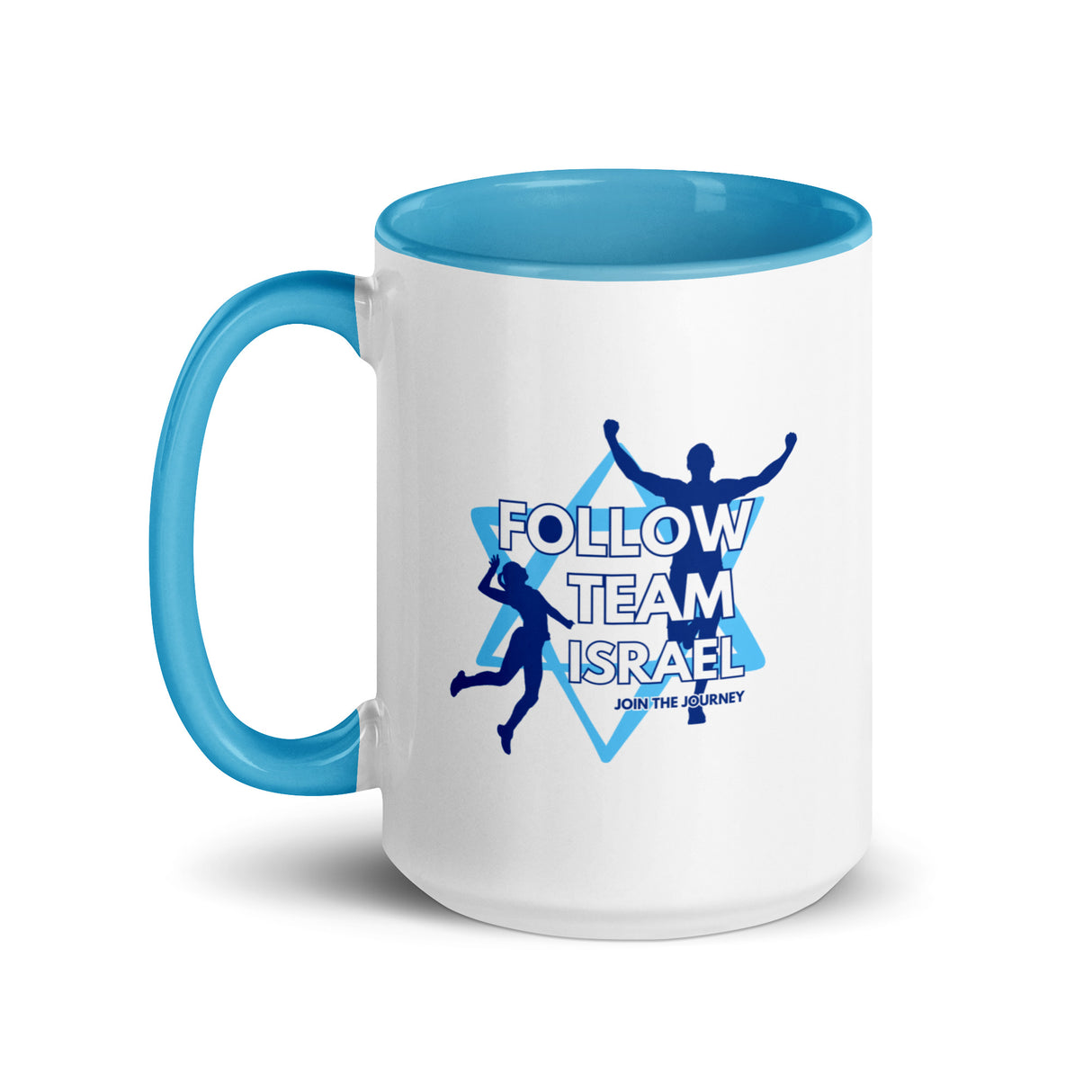 Follow Team Israel Flag Mug with Color Inside