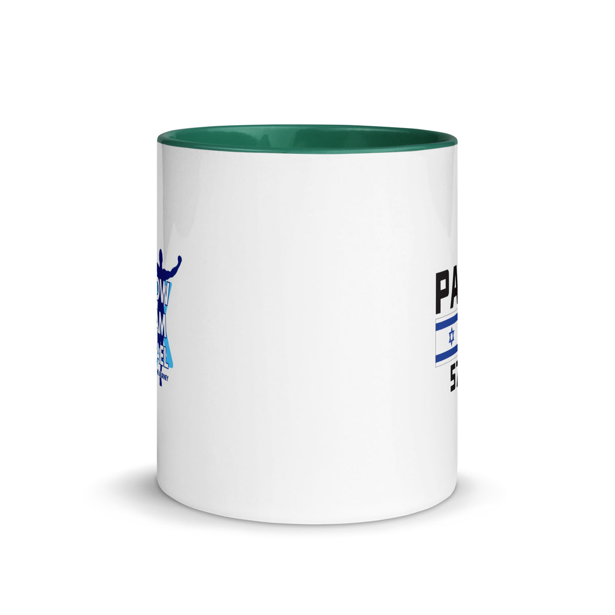 Follow Team Israel Flag Mug with Color Inside