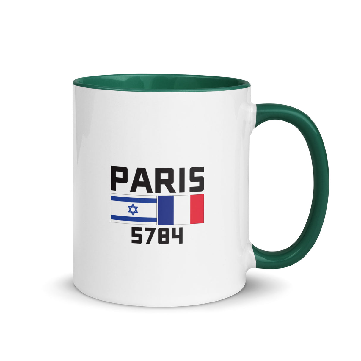 Follow Team Israel Flag Mug with Color Inside