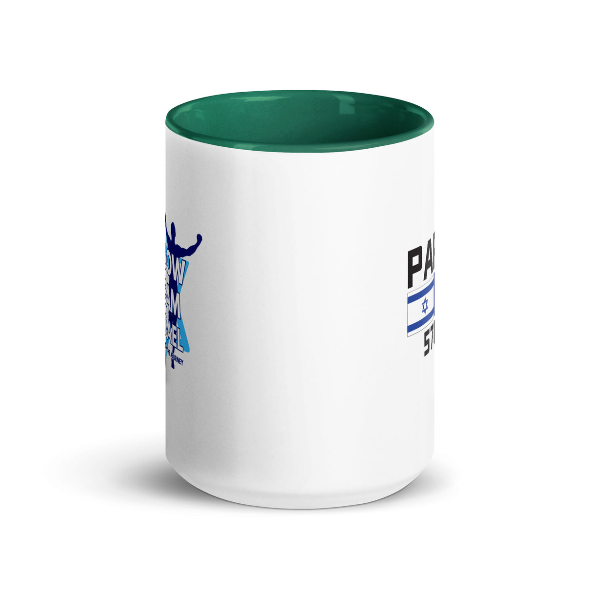 Follow Team Israel Flag Mug with Color Inside