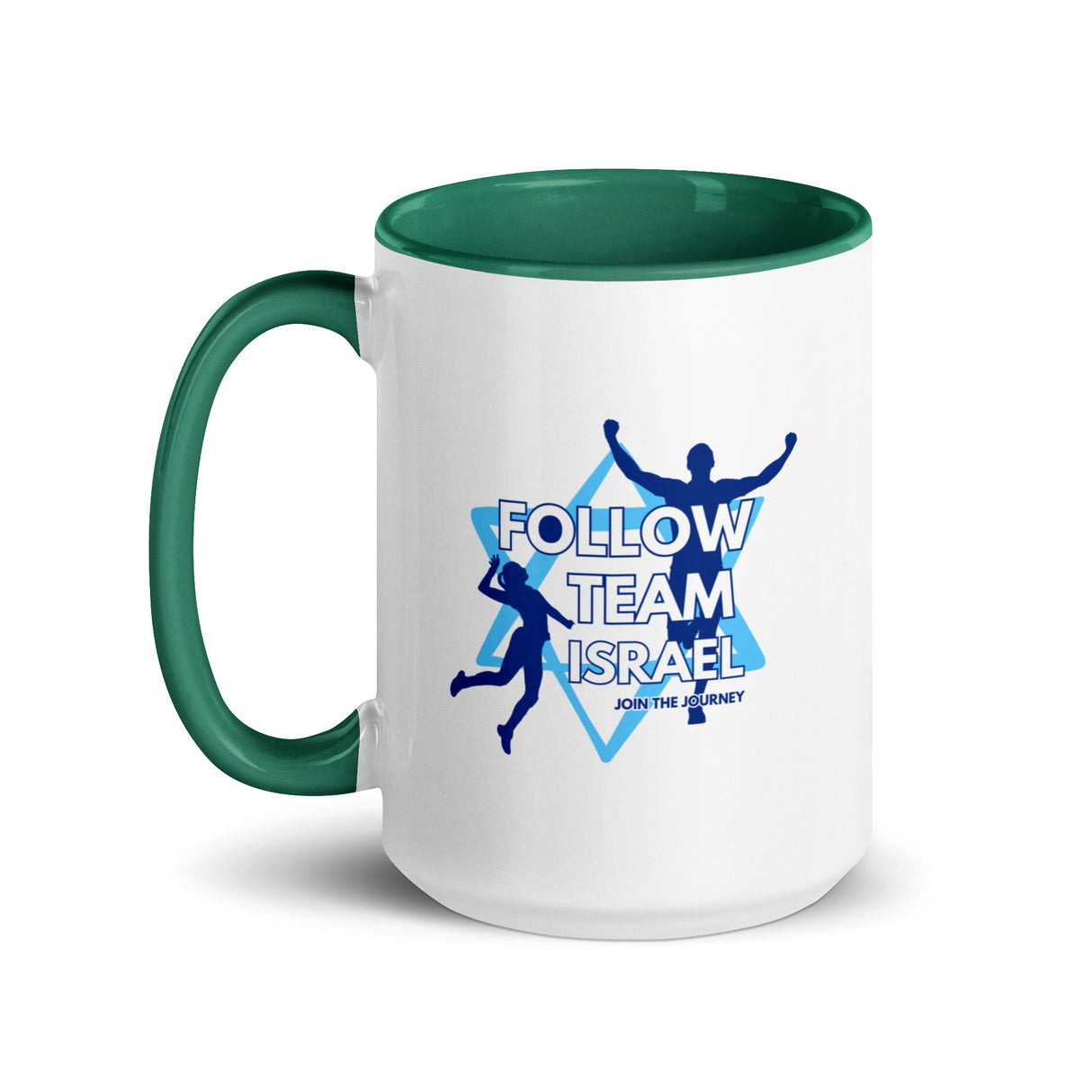 Follow Team Israel Flag Mug with Color Inside