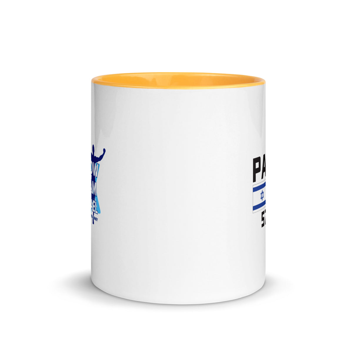 Follow Team Israel Flag Mug with Color Inside