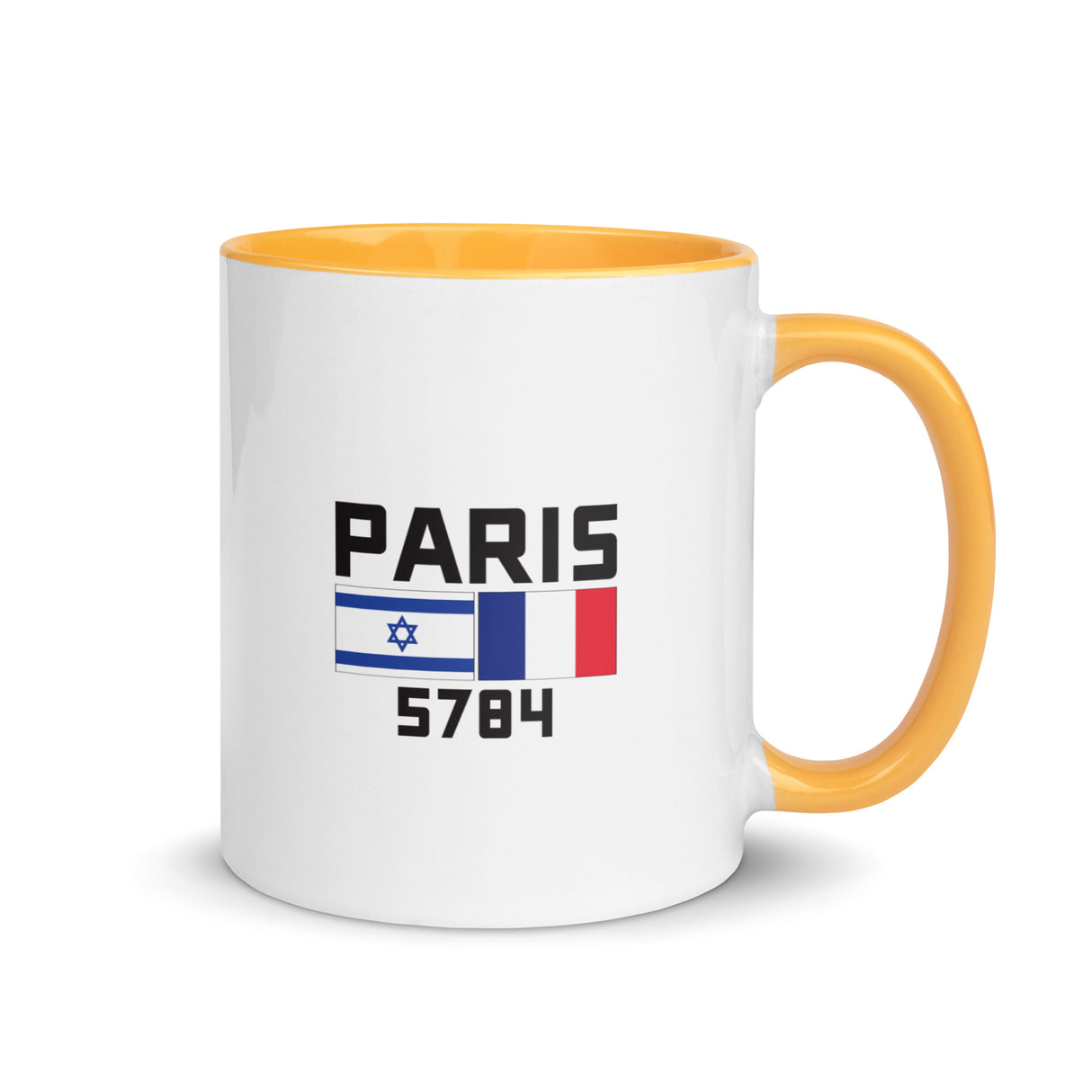 Follow Team Israel Flag Mug with Color Inside