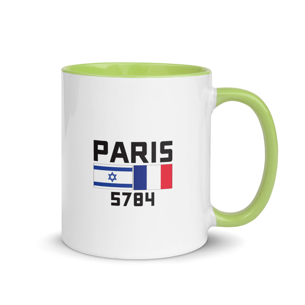 Follow Team Israel Flag Mug with Color Inside