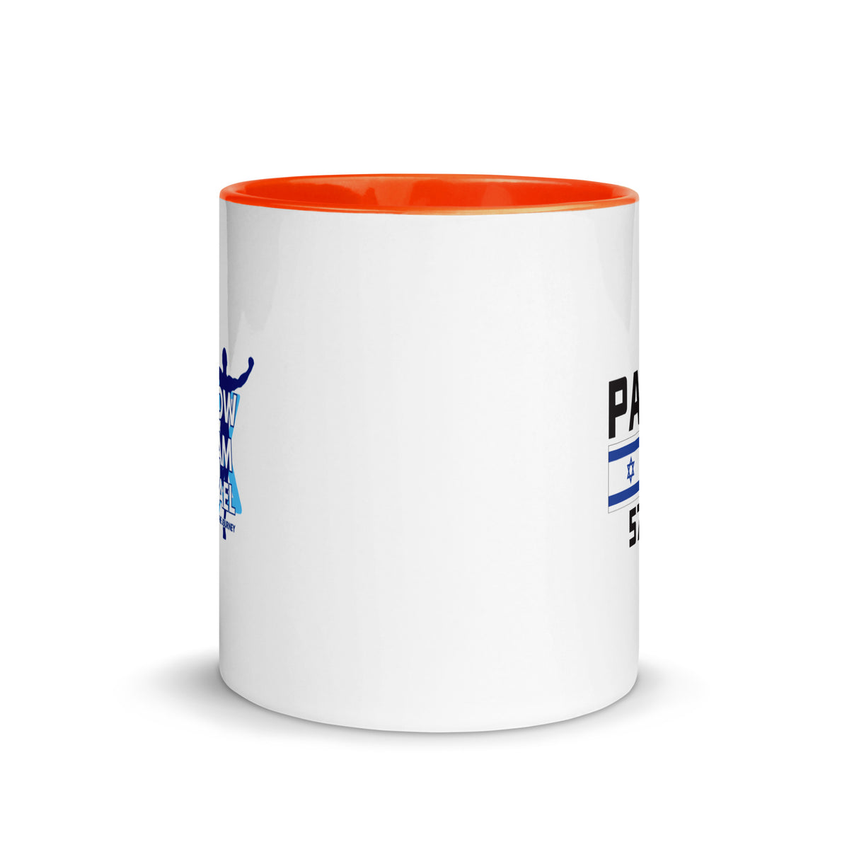 Follow Team Israel Flag Mug with Color Inside