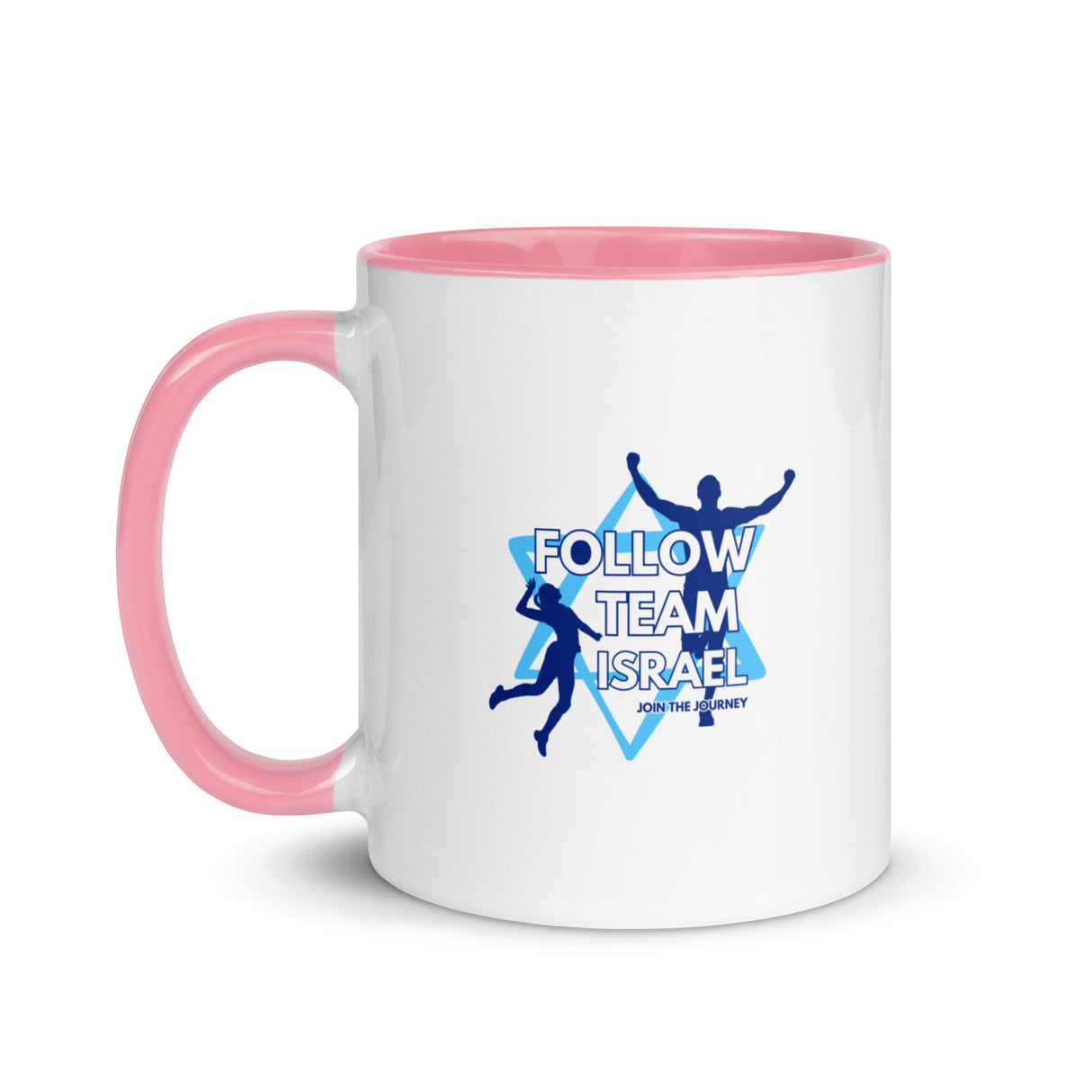 Follow Team Israel Flag Mug with Color Inside