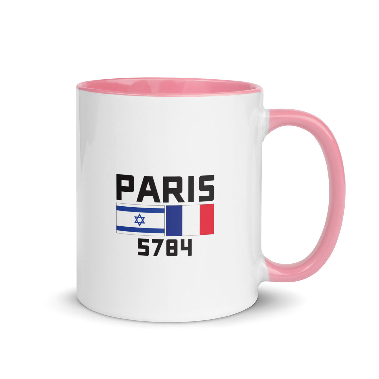 Follow Team Israel Flag Mug with Color Inside