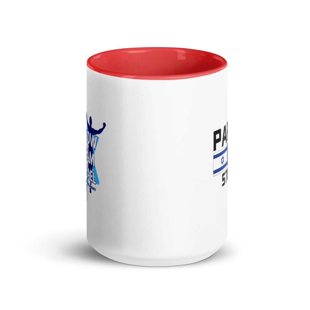 Follow Team Israel Flag Mug with Color Inside
