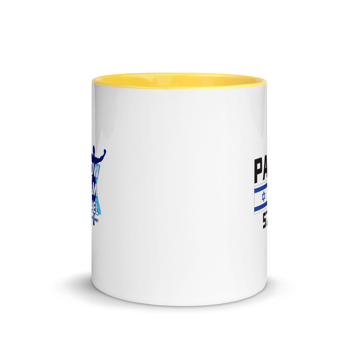 Follow Team Israel Flag Mug with Color Inside