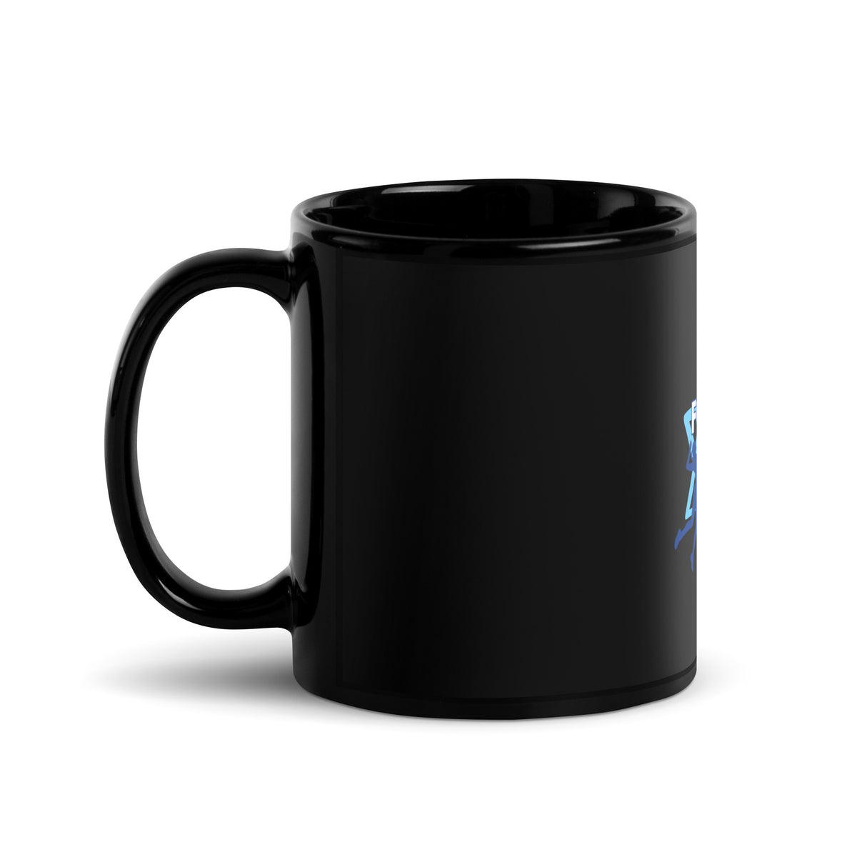 Follow Team Israel Black Glossy Mug