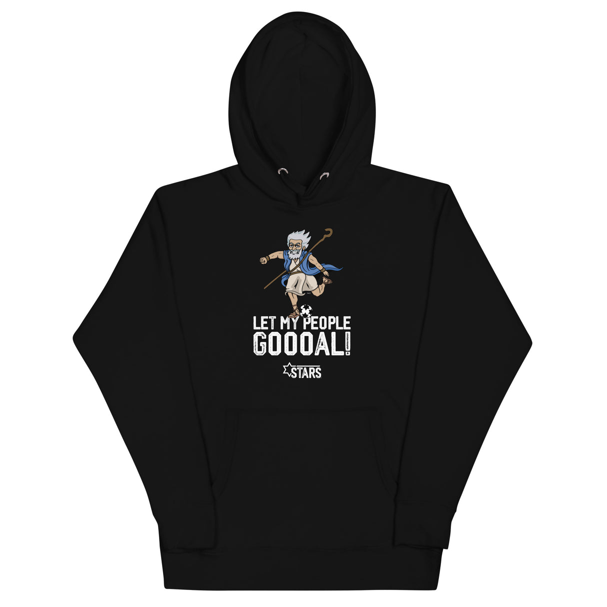 Moses Mascot Soccer Unisex Hoodie