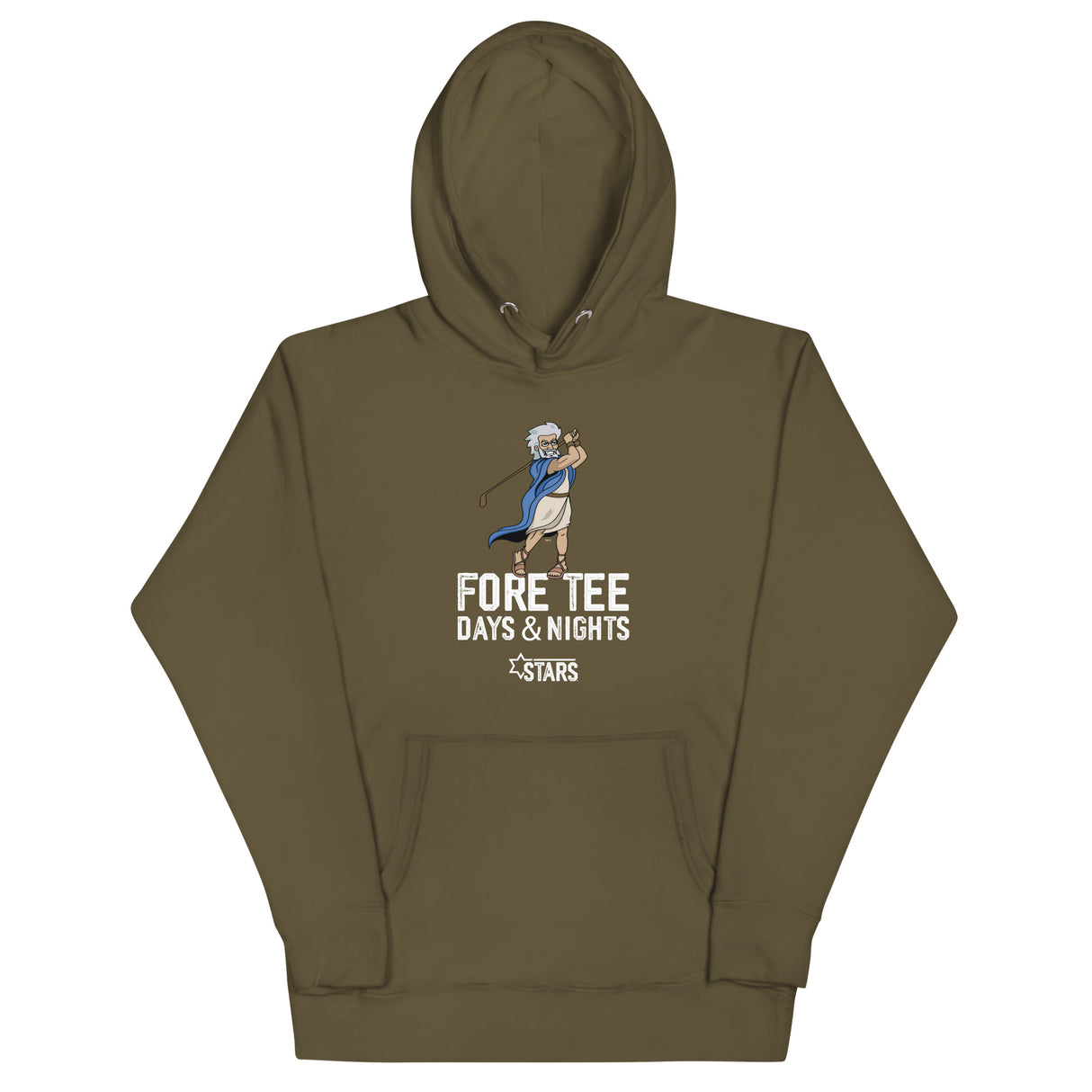 Moses Mascot Golf Unisex Hoodie