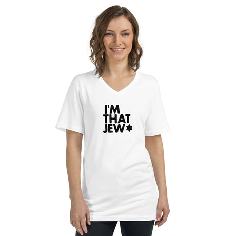 I'm That Jew™ Unisex Short Sleeve V-Neck T-Shirt