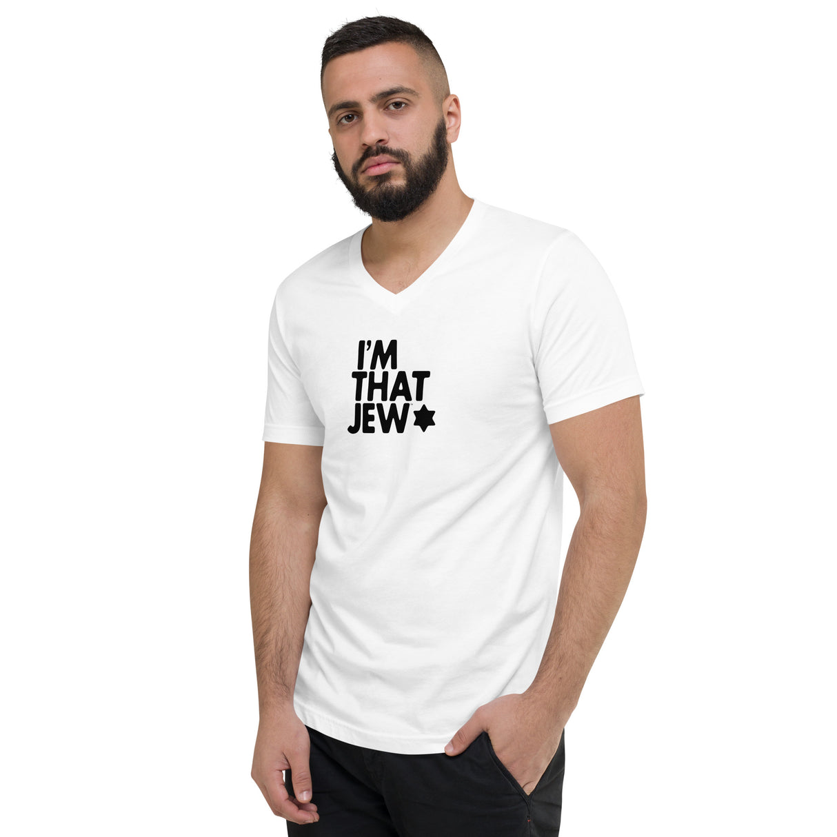 I'm That Jew™ Unisex Short Sleeve V-Neck T-Shirt