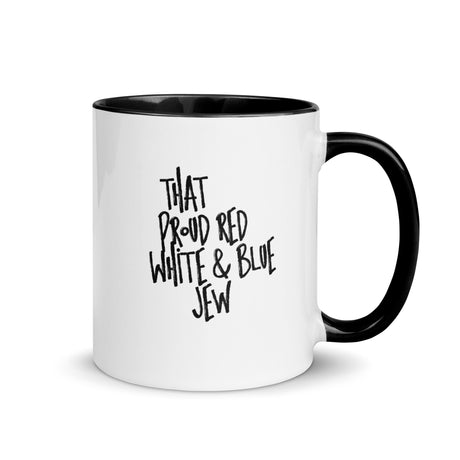 I'm That Jew™ Graffiti Red White & Blue Mug with Color Inside