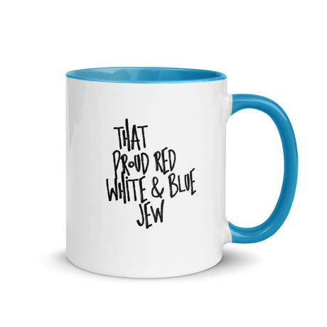 I'm That Jew™ Graffiti Red White & Blue Mug with Color Inside