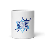 Follow Team Israel White Glossy Mug