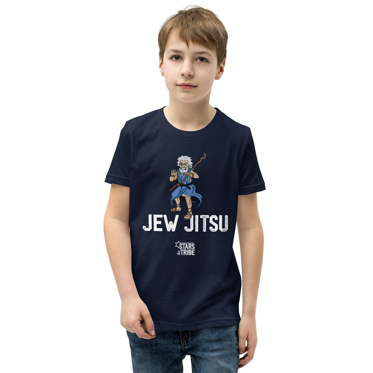 Kids' Moses Mascot Jew Jitsu Short Sleeve T-Shirt